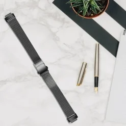 Smart Watch Band Compatible with Fitbit Inspire 3 Inspire 2 / Inspire HR / Inspire Stainless Steel Smartwatch Strap Adjustable Mesh Women Men Milanese Loop Replacement Wristband