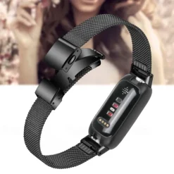 Smart Watch Band Compatible with Fitbit Inspire 3 Inspire 2 / Inspire HR / Inspire Stainless Steel Smartwatch Strap Adjustable Mesh Women Men Milanese Loop Replacement Wristband