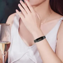 Smart Watch Band Compatible with Fitbit Inspire 3 Inspire 2 / Inspire HR / Inspire Stainless Steel Smartwatch Strap Adjustable Mesh Women Men Milanese Loop Replacement Wristband