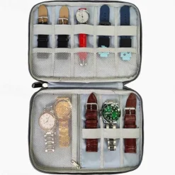 Smart Watch Band Storage Organizer Multifunction Portable Watch Strap Box for Apple Watch Travel Pouch Bag Holds 10-15 Bands