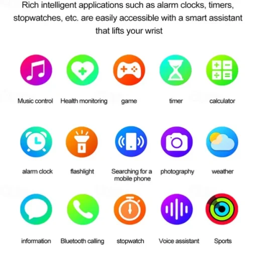 Smart Watch Blood Glucose ECG Blood Pressure Body Temperature Monitor Android iOS IP68 1.75