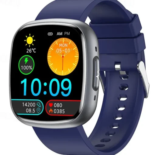 Smart Watch Blood Glucose ECG Blood Pressure Body Temperature Monitor Android iOS IP68 1.75