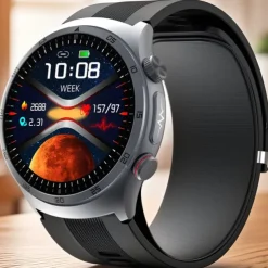 Smart Watch Blood Pressure Testing Air Pump Airbag Type Accurate ECG electrocardiogram Temperature Monitoring Pedometer Compatible Bluetooth Call with Android iOS Women Men Long Standby