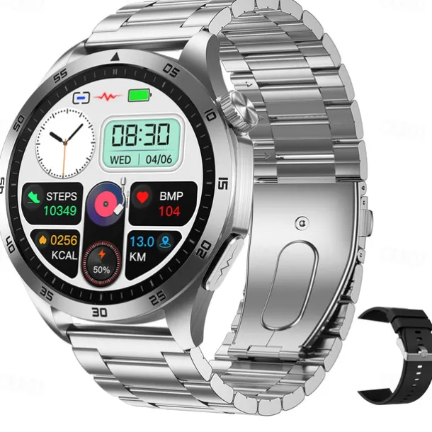Smart Watch for Men - ECG, Blood Pressure, Body Temperature Monitoring, IP68 Waterproof Fitness Tracker