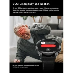 Smart Watch for Men - ECG, Blood Pressure, Body Temperature Monitoring, IP68 Waterproof Fitness Tracker