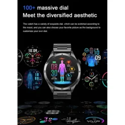Smart Watch for Men - ECG, Blood Pressure, Body Temperature Monitoring, IP68 Waterproof Fitness Tracker