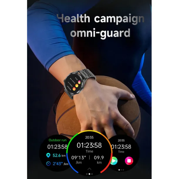 Smart Watch for Men - ECG, Blood Pressure, Body Temperature Monitoring, IP68 Waterproof Fitness Tracker