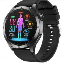 Smart Watch for Men - ECG, Blood Pressure, Body Temperature Monitoring, IP68 Waterproof Fitness Tracker
