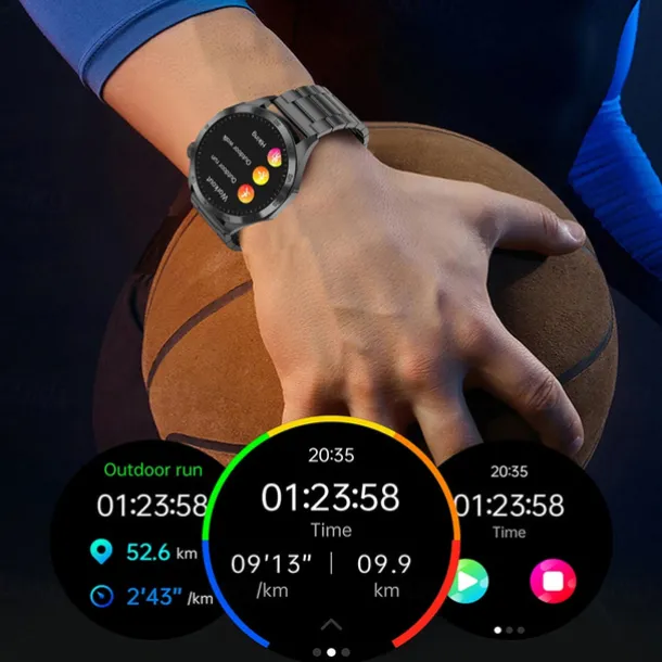 Smart Watch for Men - ECG, Blood Pressure, Body Temperature Monitoring, IP68 Waterproof Fitness Tracker
