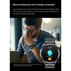 Smart Watch for Men - ECG, Blood Pressure, Body Temperature Monitoring, IP68 Waterproof Fitness Tracker