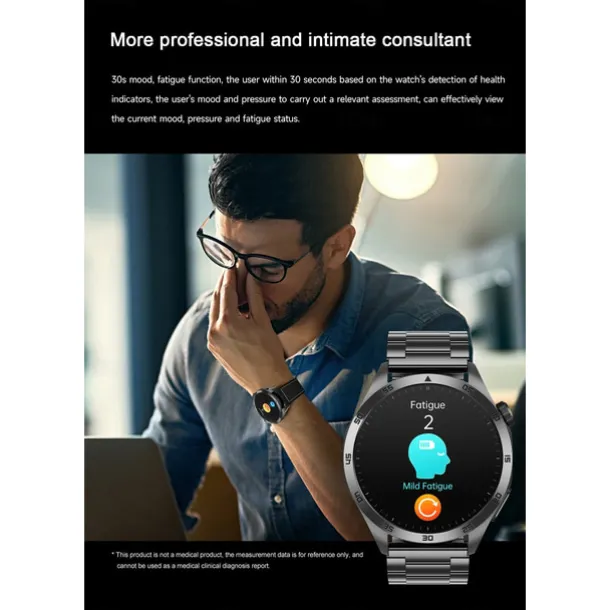 Smart Watch for Men - ECG, Blood Pressure, Body Temperature Monitoring, IP68 Waterproof Fitness Tracker