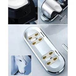 Soap Dispenser Wall Mounted Bathroom Shower Pump Dispenser for Shower Gel Shampoo Soap White (2*500ml)