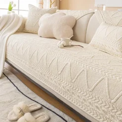 Sofa Cover Nordic Anti-Cat Scratch Sofa Cover Ins Wind Cover Towel Full Cover Nordic Cover Four Seasons Universal(Sold By 1 Pcs,Not A Set)