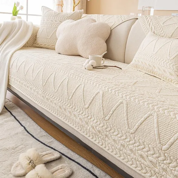 Sofa Cover Nordic Anti-Cat Scratch Sofa Cover Ins Wind Cover Towel Full Cover Nordic Cover Four Seasons Universal(Sold By 1 Pcs,Not A Set)