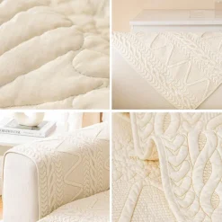 Sofa Cover Nordic Anti-Cat Scratch Sofa Cover Ins Wind Cover Towel Full Cover Nordic Cover Four Seasons Universal(Sold By 1 Pcs,Not A Set)