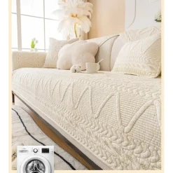Sofa Cover Nordic Anti-Cat Scratch Sofa Cover Ins Wind Cover Towel Full Cover Nordic Cover Four Seasons Universal(Sold By 1 Pcs,Not A Set)