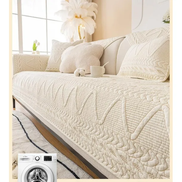 Sofa Cover Nordic Anti-Cat Scratch Sofa Cover Ins Wind Cover Towel Full Cover Nordic Cover Four Seasons Universal(Sold By 1 Pcs,Not A Set)