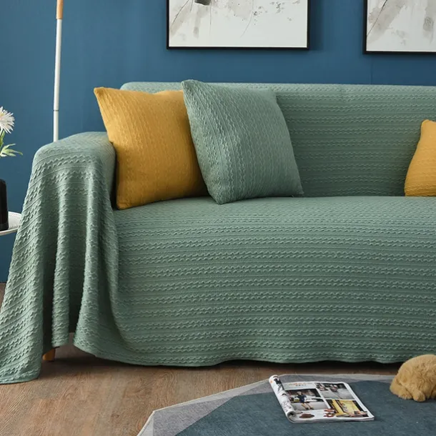 Sofa Cover Sofa Blanket Solid Color Couch Cover Couch Protector Sofa Throw Cover Washable for Armchair/Loveseat/3 Seater/4 Seater/L Shape Sofa Contemporary Embossed Polyester / Cotton Blend Slipcovers