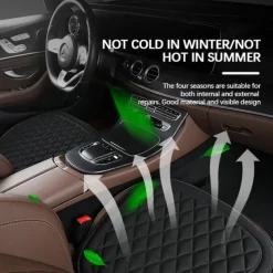 Soft Car Seat Cushion with Foam Padding, Non-Slip Seat Protector for Cars, Office Chairs, or Home