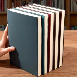 Soft Leather Sheepbark Notebook Business Work Notebook Office Notepad Annual Meeting Notebook, Back to School Gift