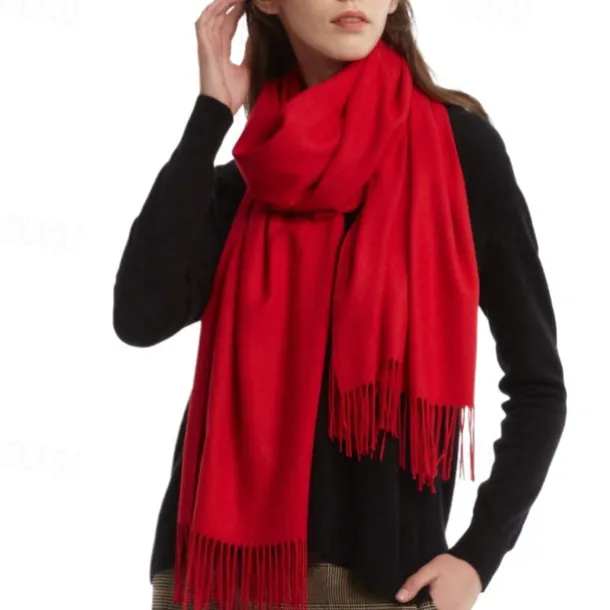 Soft Silky Pashmina Shawl Wraps Solid Colors Scarf for Wedding Evening Dresses