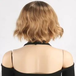 Soft Wavy Medium Wigs Natural Looking Synthetic Wigs for Ladies Daily Cosplay Hair Wig