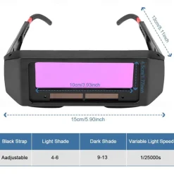 Solar Auto Darkening Welding Goggles Welder Glasses Safety Protective Welder Mask Helmet With Adjustable Shade Eyes Goggles Mask Anti-Flog Goggles