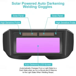 Solar Auto Darkening Welding Goggles Welder Glasses Safety Protective Welder Mask Helmet With Adjustable Shade Eyes Goggles Mask Anti-Flog Goggles