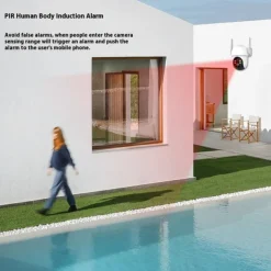 Solar Battery Powered Card Supported Wireless CCTV Security Camera Waterproof PIR Motion Detection Pan Tilt