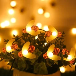 Solar Bee String Lights Outdoor Waterproof 12m-100LED 7m-50LED 6.5m-30LED 8 Modes Lighting Garden Decor Lights Christmas Party Holiday Garden Tree Patio Decoration