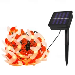 Solar Bee String Lights Outdoor Waterproof 12m-100LED 7m-50LED 6.5m-30LED 8 Modes Lighting Garden Decor Lights Christmas Party Holiday Garden Tree Patio Decoration