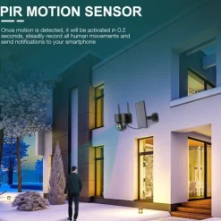 Solar Charging Waterproof Outdoor IP Security Surveillance Cam Wireless WiFi PTZ Camera Speed Dome CCTV Full Color Night Vision Motion Detection Built-in Large Batteries Two-Way Audio