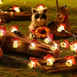 Solar Cherry Blossom String Lights 4M 40LED Outdoor Waterproof Garden Fairy Lights Christmas Wedding Party Patio Holidays Balcony Home Decoration 8 Mode Lighting