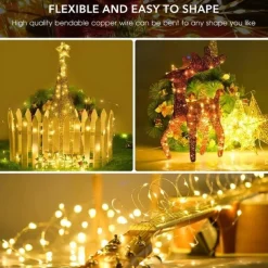 Solar Copper Wire Light Park Lawn Party Outdoor Lighting Christmas String Room Layout Decorative String Light