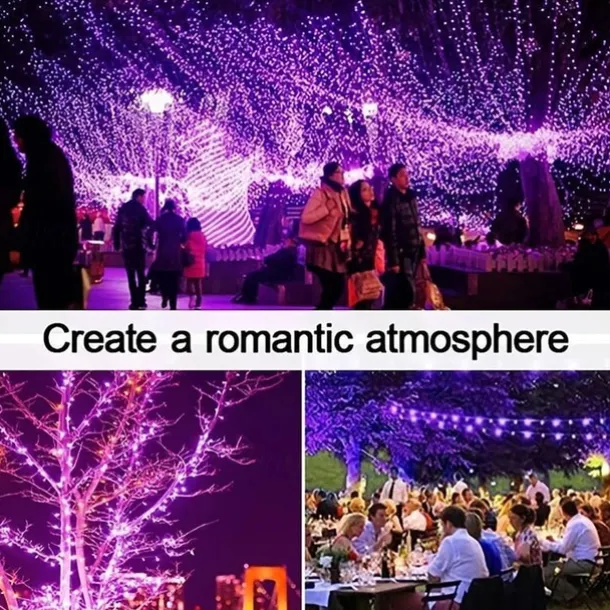 Solar Copper Wire Lights Led Fairy Lights String Outdoor Waterproof Ground Plug Decorative Lights Christmas Lights