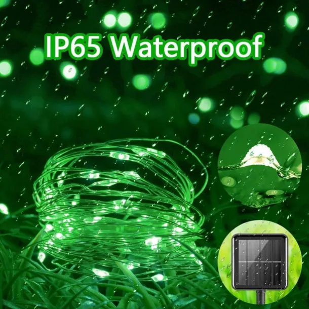 Solar Copper Wire Lights Led Fairy Lights String Outdoor Waterproof Ground Plug Decorative Lights Christmas Lights