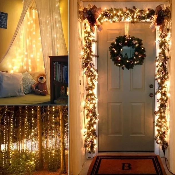 Solar Copper Wire Lights Led Fairy Lights String Outdoor Waterproof Ground Plug Decorative Lights Christmas Lights