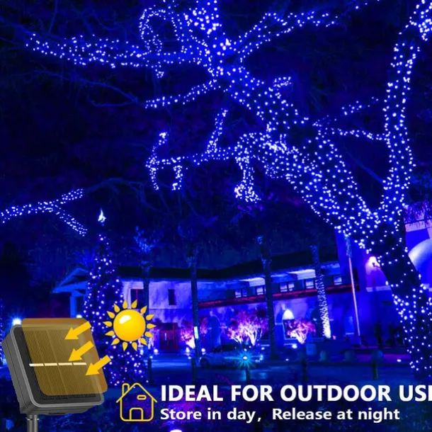 Solar Copper Wire Lights Led Fairy Lights String Outdoor Waterproof Ground Plug Decorative Lights Christmas Lights