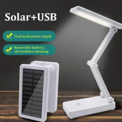 Solar Dimmable Touch Foldable Table Lamp Desk Lamp Eye Protection Table Lamp Portable Solar Rechargeable Table Lamp Solar Usb Charging
