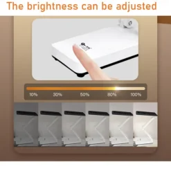 Solar Dimmable Touch Foldable Table Lamp Desk Lamp Eye Protection Table Lamp Portable Solar Rechargeable Table Lamp Solar Usb Charging