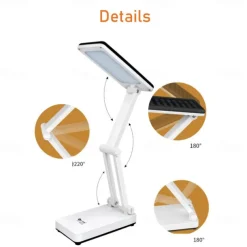 Solar Dimmable Touch Foldable Table Lamp Desk Lamp Eye Protection Table Lamp Portable Solar Rechargeable Table Lamp Solar Usb Charging