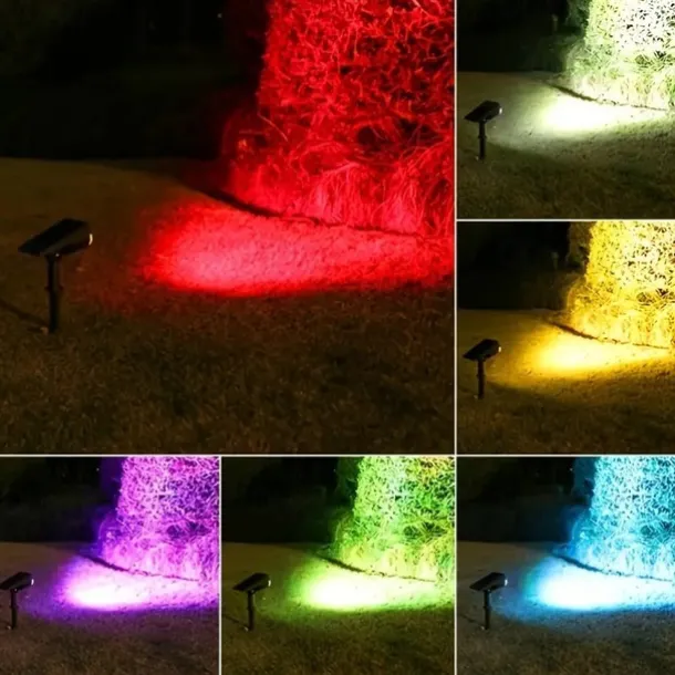 Solar Dual-use Tree Light Outdoor Super Bright Waterproof Spotlight Landscape Yard Garden Villa Decorative Lighting Lawn Lamp 2Leds 7Leds