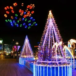 Solar Fairy Lights Outdoor Light Strings Waterproof 8 Modes 10m 100leds String Light Outdoor Lighting For Party Garden Christmas Outdoor New Year Holiday Decoration