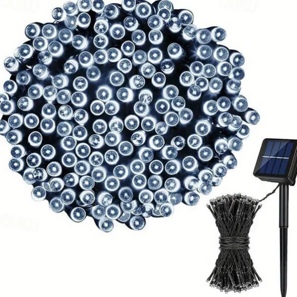 Solar Fairy Lights Outdoor Light Strings Waterproof 8 Modes 10m 100leds String Light Outdoor Lighting For Party Garden Christmas Outdoor New Year Holiday Decoration