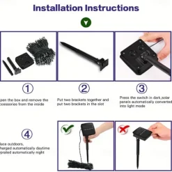 Solar Fairy Lights Outdoor Light Strings Waterproof 8 Modes 10m 100leds String Light Outdoor Lighting For Party Garden Christmas Outdoor New Year Holiday Decoration