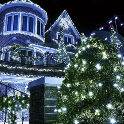 Solar Fairy Lights Outdoor Light Strings Waterproof 8 Modes 10m 100leds String Light Outdoor Lighting For Party Garden Christmas Outdoor New Year Holiday Decoration