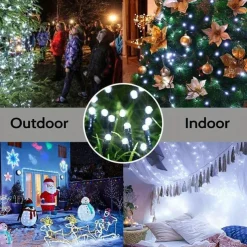 Solar Fairy Lights Outdoor Light Strings Waterproof 8 Modes 10m 100leds String Light Outdoor Lighting For Party Garden Christmas Outdoor New Year Holiday Decoration
