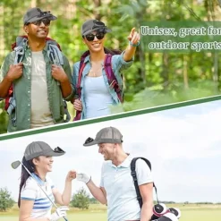 Solar Fan Hat Baseball Cap with Solar Fan Golf Hat USB Charging Fan Breathable Mesh Hat with Fan Unisex for Summer Travel
