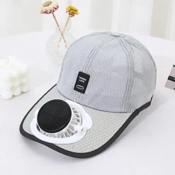 Solar Fan Hat Baseball Cap with Solar Fan Golf Hat USB Charging Fan Breathable Mesh Hat with Fan Unisex for Summer Travel