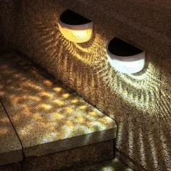 Solar Fence Lights Outdoor Waterproof Garden Lights Solar Wall Lights for Fence Yard Villa Garden Garage Deck Stairs Landscape Decoration